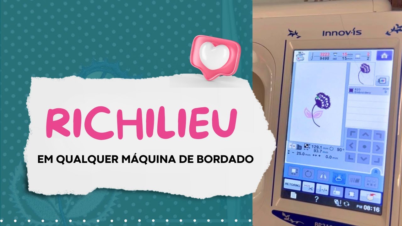 COMO BORDAR RICHILIEU EM QUALQUER MÁQUINA