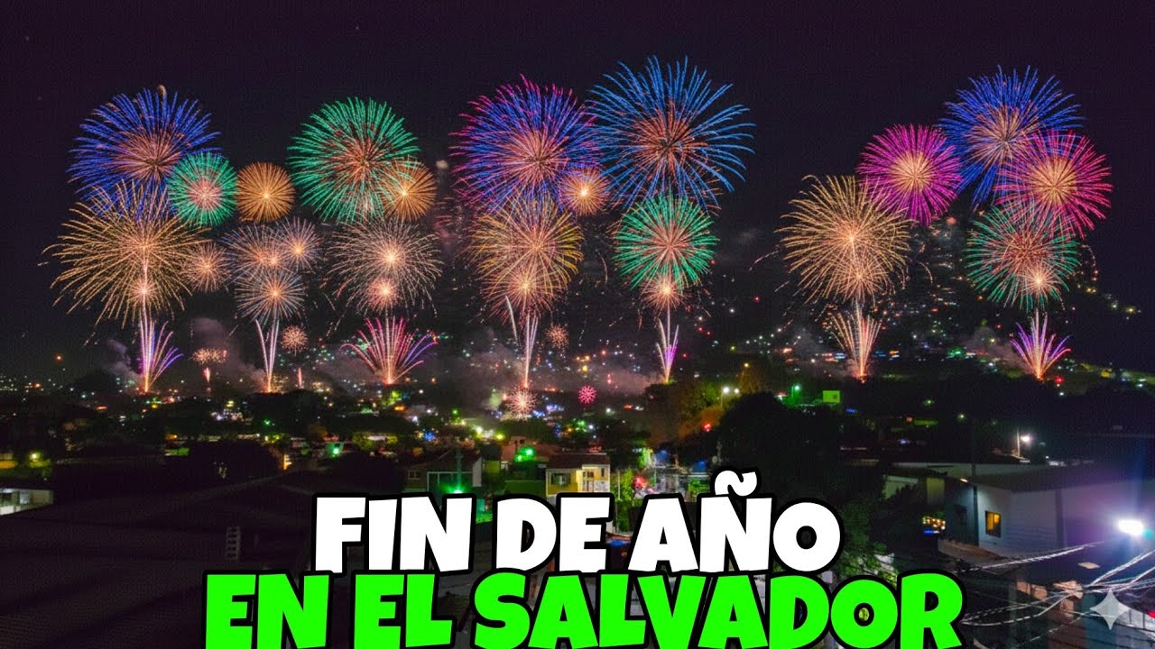 QUEMA DE PÓLVORA DE FIN DE AÑO EN EL SALVADOR 