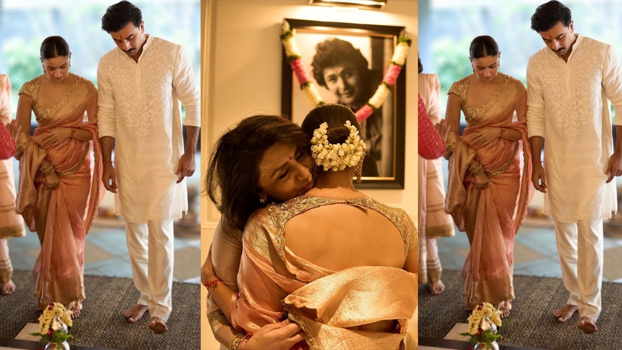 Alia Bhatt's grand Griha prabesh puja with Ranbir Kapoor, Neetu Kapoor, Raha Kapoor at her new home!