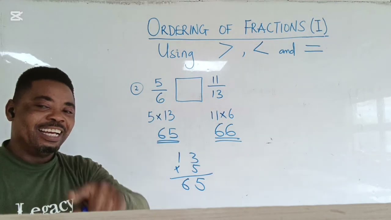 ORDERING OF FRACTIONS (ONE)
