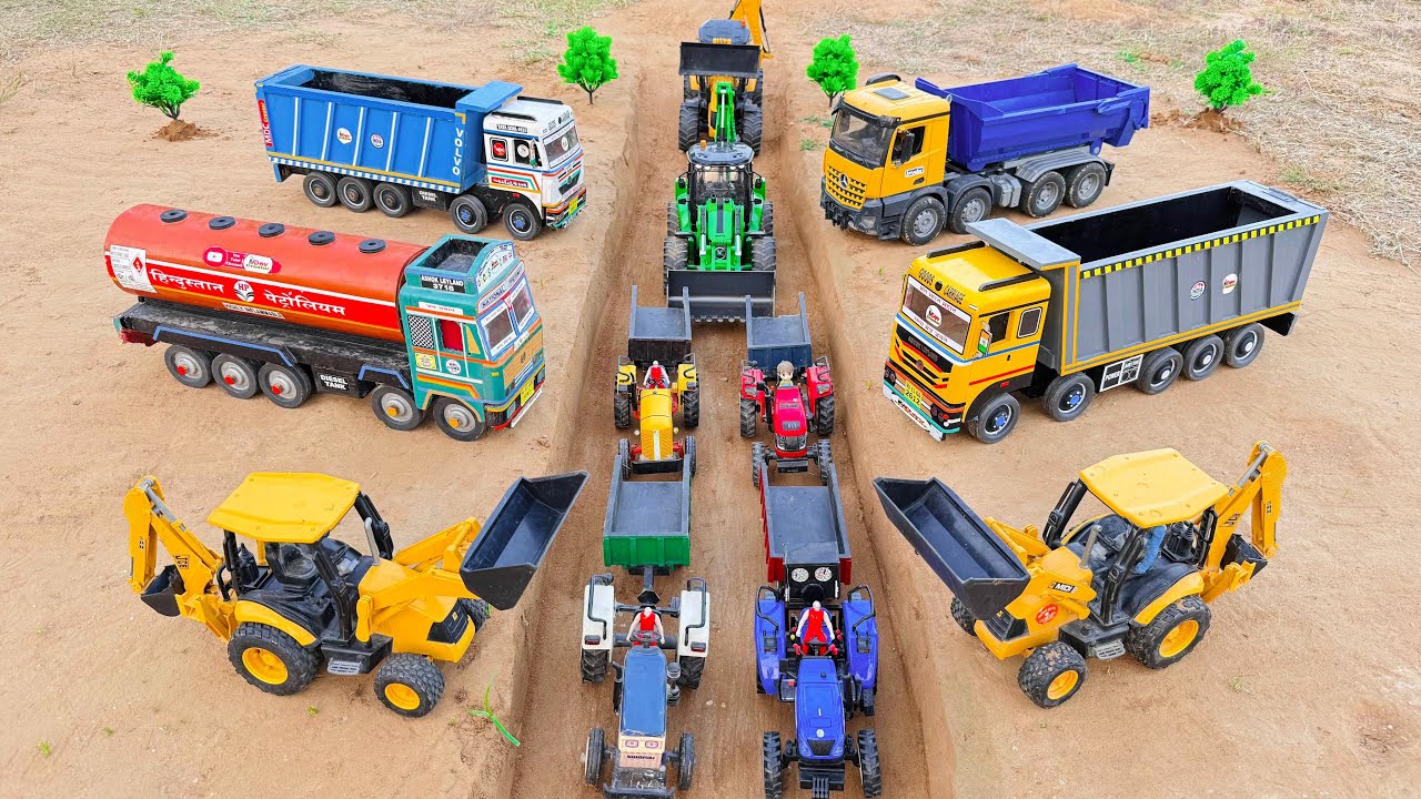 🥰JCB 5cx & Tata truck 2518 washing | jcb tractor video | jcb cartoon | 