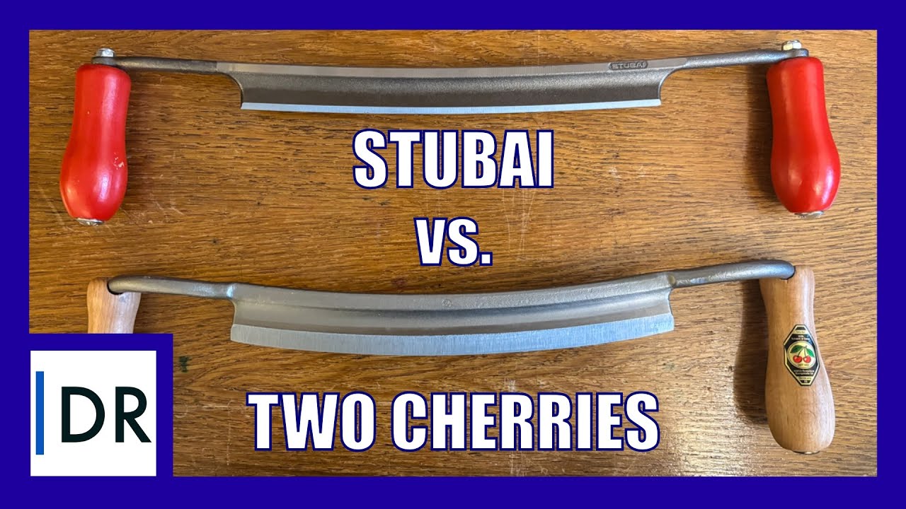 Drawknife comparison (Stubai, TwoCherries)  🇬🇧/🇺🇸