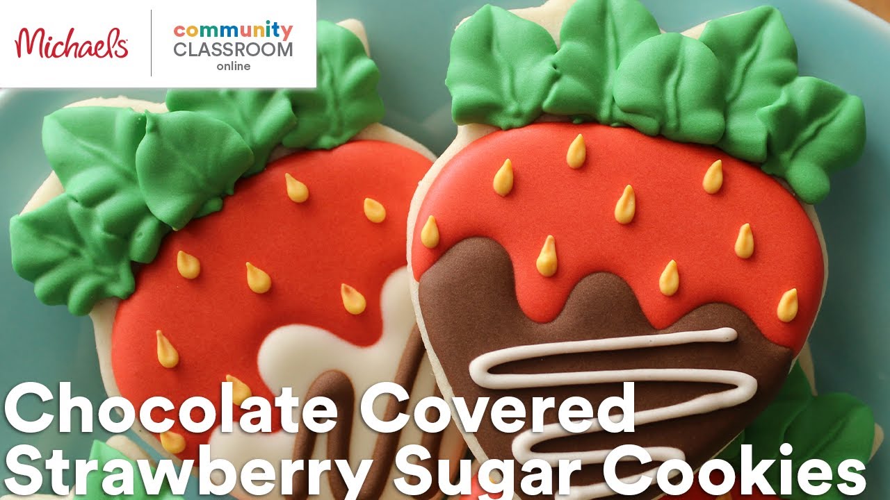 Online Class: Chocolate Covered Strawberry Sugar Cookies | Michaels