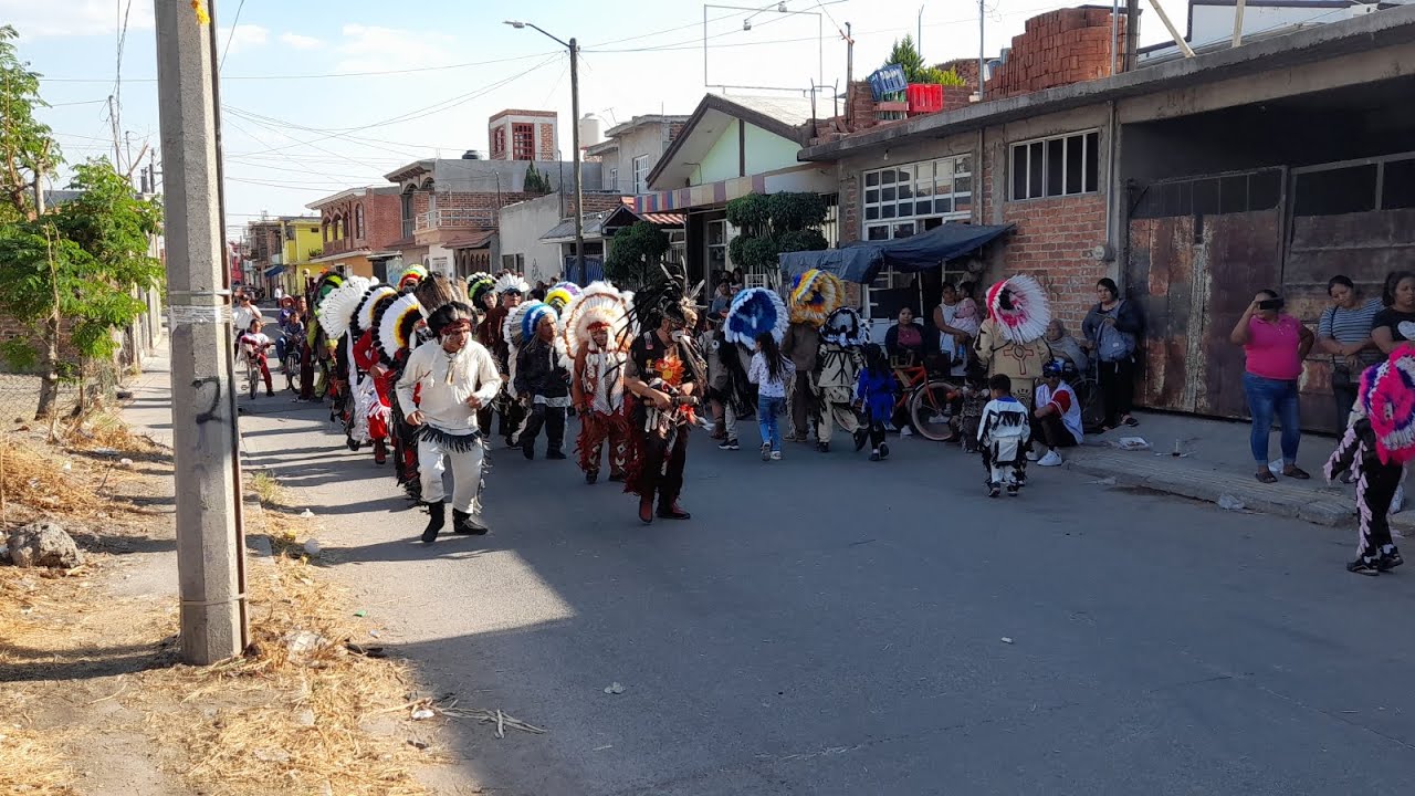 Danza de Apaches Guadalupanos en Valtierrilla Guanajuato Mayo 2023