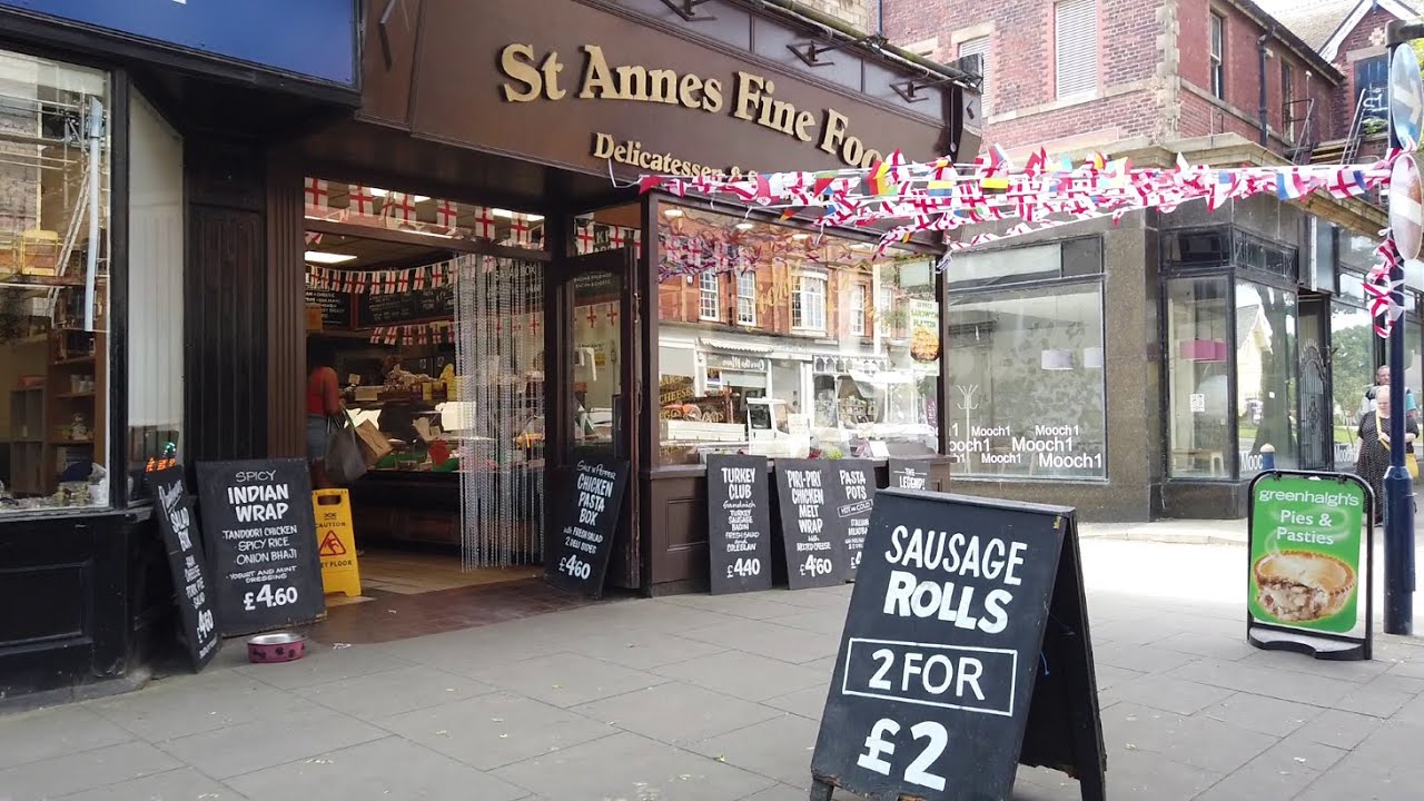st anne's { nr blackpool ]   st anne's sq   shops and pubs and bars  and parks lovely area. pt 2