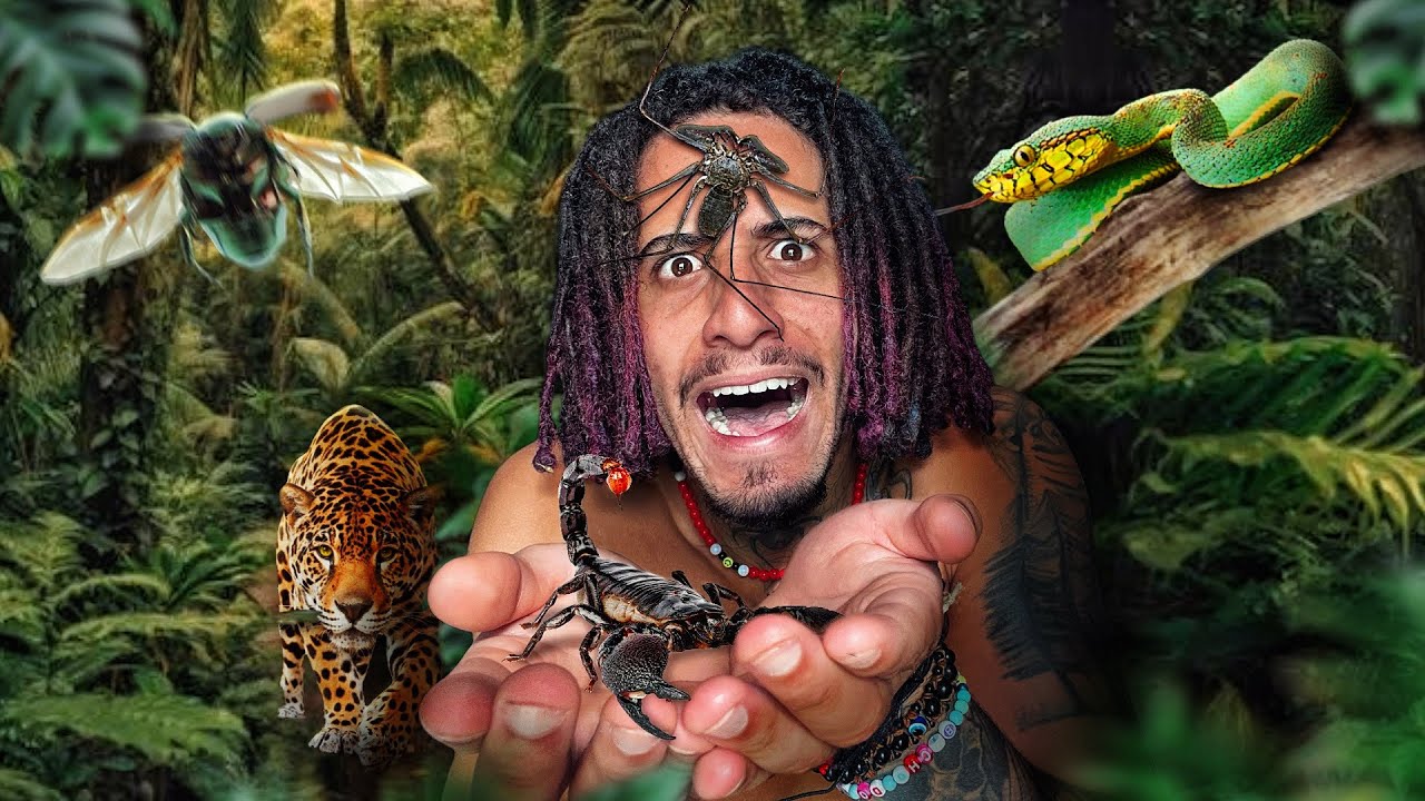 NA AMAZ&Ocirc;NIA EM BUSCA DE ANIMAIS SELVAGENS - PEGUEI TODOS