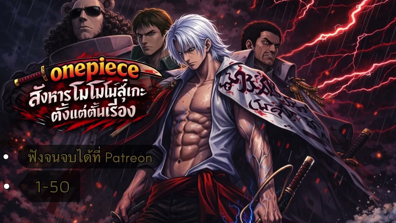 วันพีซ : สังหารโมโมโนสุเกะตั้งแต่ต้นเรื่อง 1-50 [ ฟังจนจบได้ที่ Patreon ] ✅
