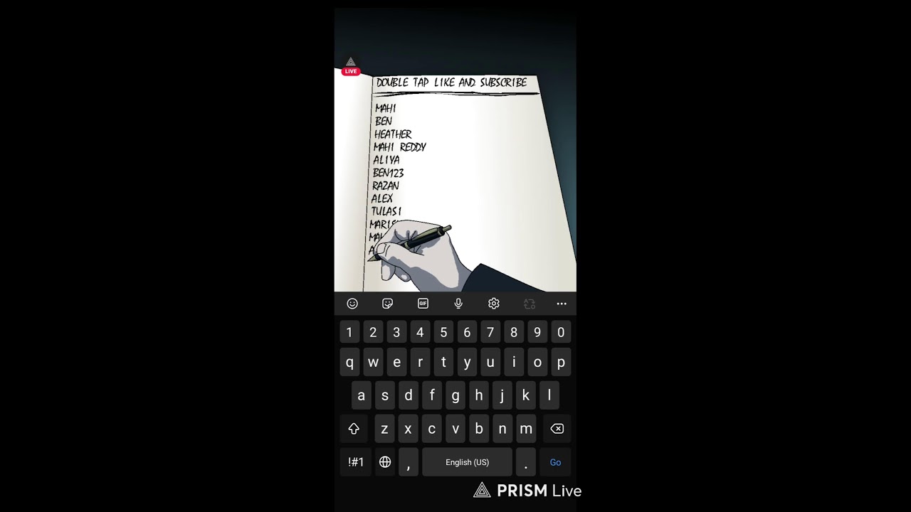 Writing names of everyone ✍☠🤫