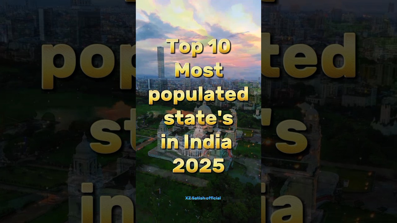 Top 10 most populated state's in India 2025 