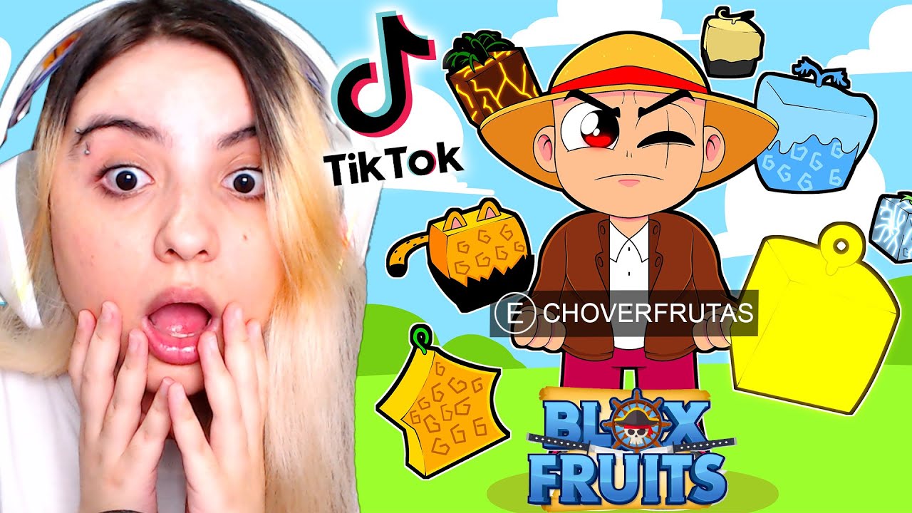 TESTEI os TIK TOKS mais VIRAIS do BLOX FRUITS no JOGO!! FIZ CHOVER FRUTAS... ep.7