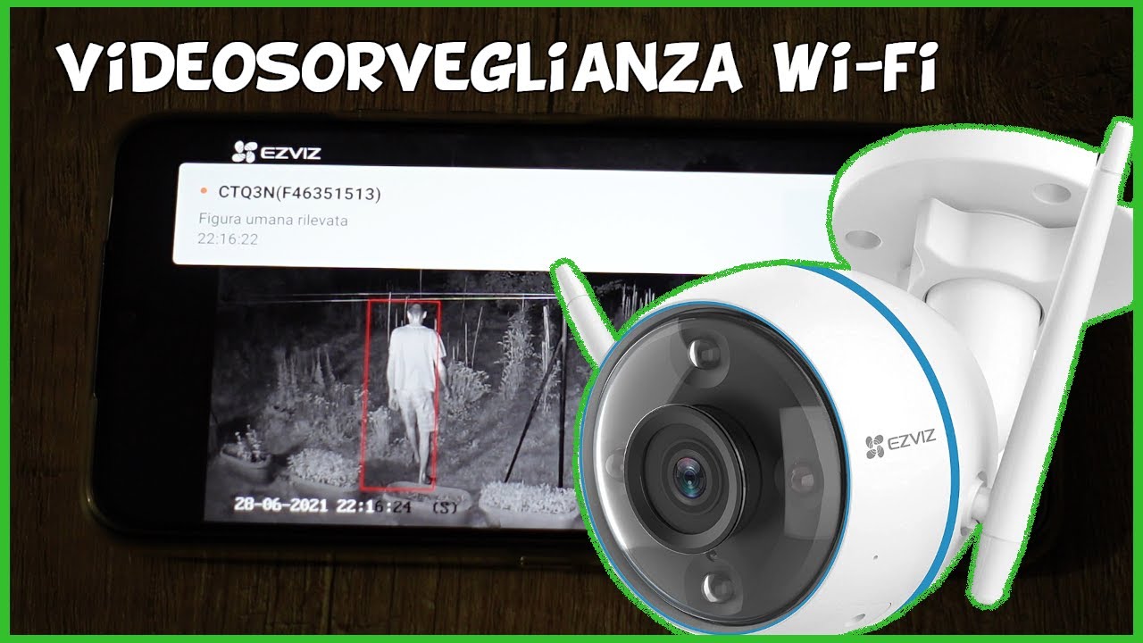 Recensione, prova e test telecamera di videosorveglianza wifi da esterno EZVIZ CTQ3N
