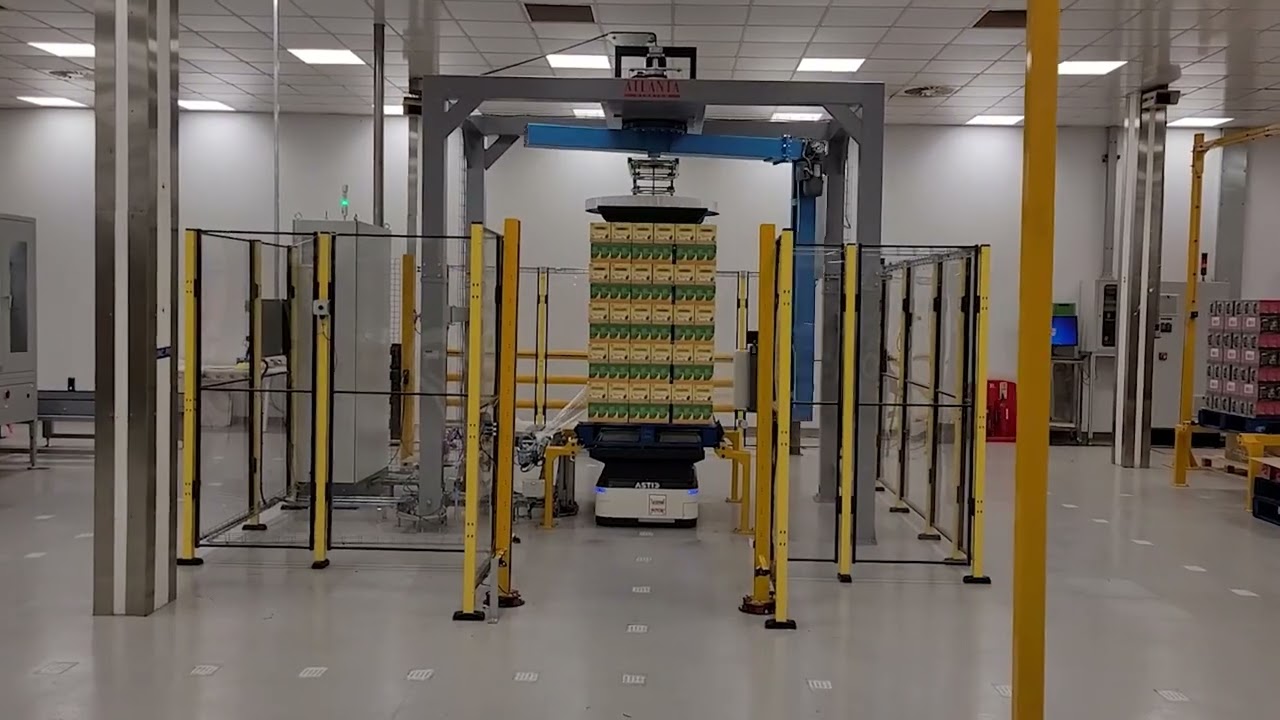 Fully Automated Palletising System with AMRs  | RMGroup