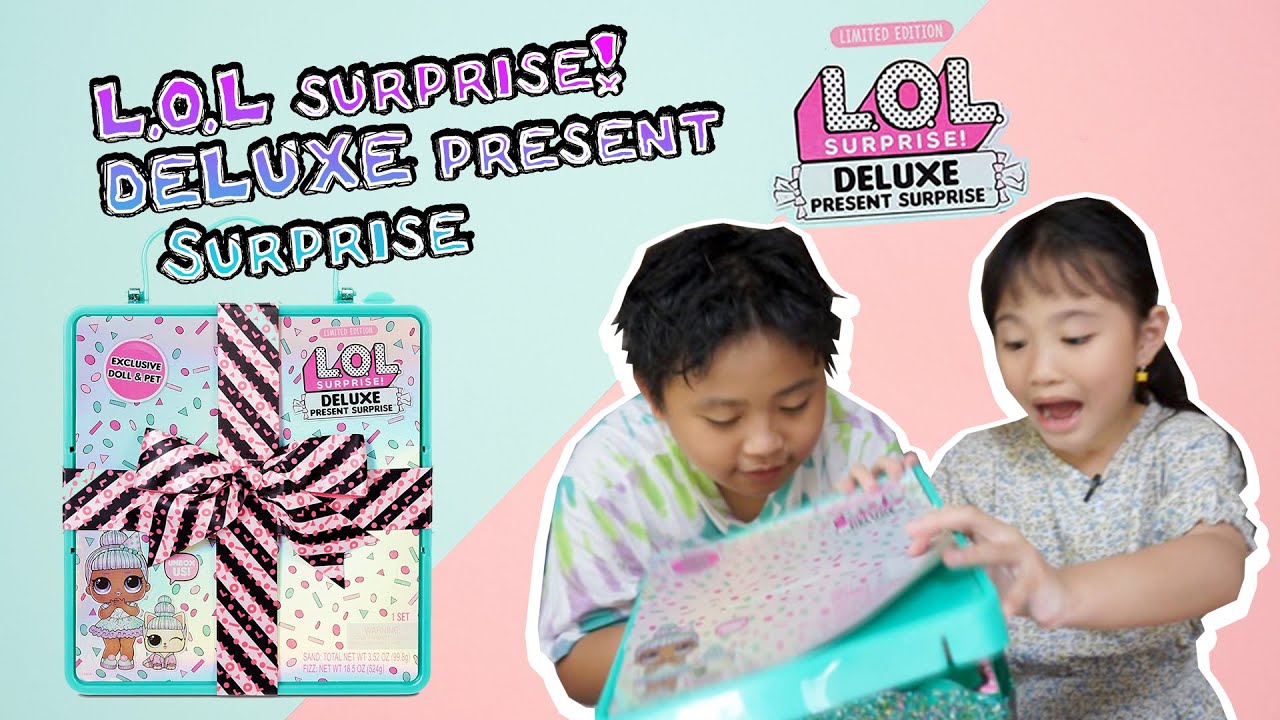 Unboxing L.O.L surprise! DELUXE present Surprise Limited Edition Exclusive Doll & Pet