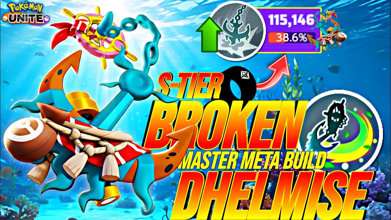⚓ THE TOP 1% BROKEN S-TIER DHELMISE BUILD THAT’S TAKING OVER RANKED META! 🤯 | Pokemon Unite