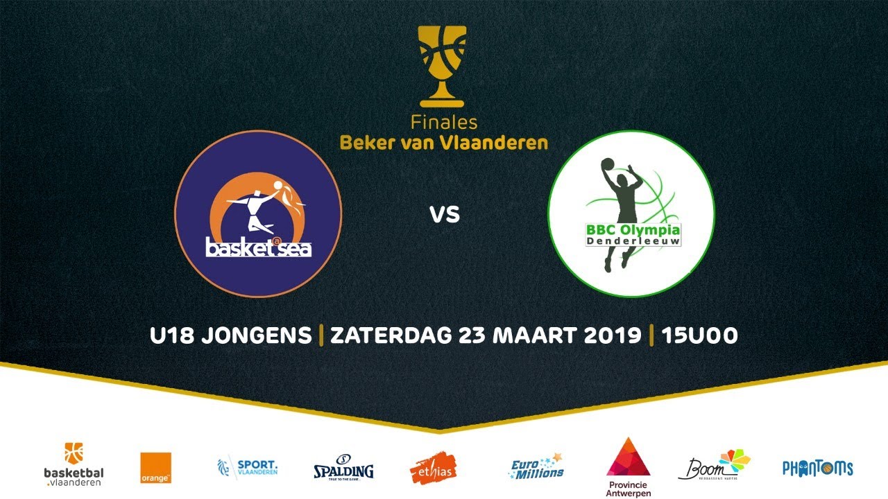 Finale #BVV2019 U18 Jongens: BC Oostende vs. BBC Olympia Denderleeuw