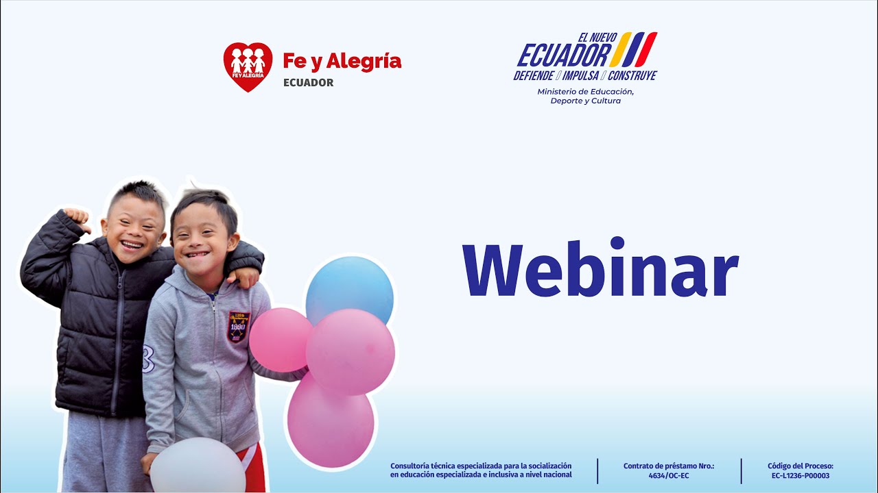 Fe y Alegría Ecuador - Webinar 7 de noviembre