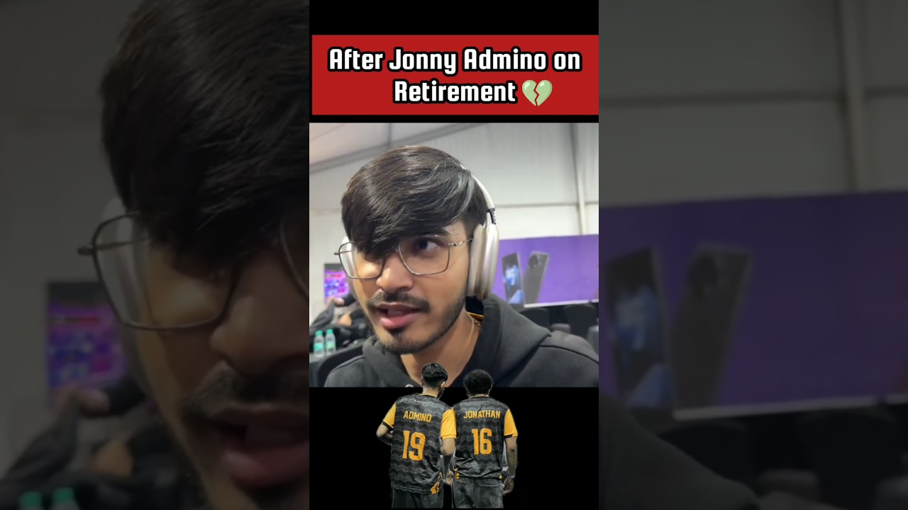 After Jonny Admino On Retirement from Esports 💔🥺 #bgmi #godlike #admino #jonathan #esports