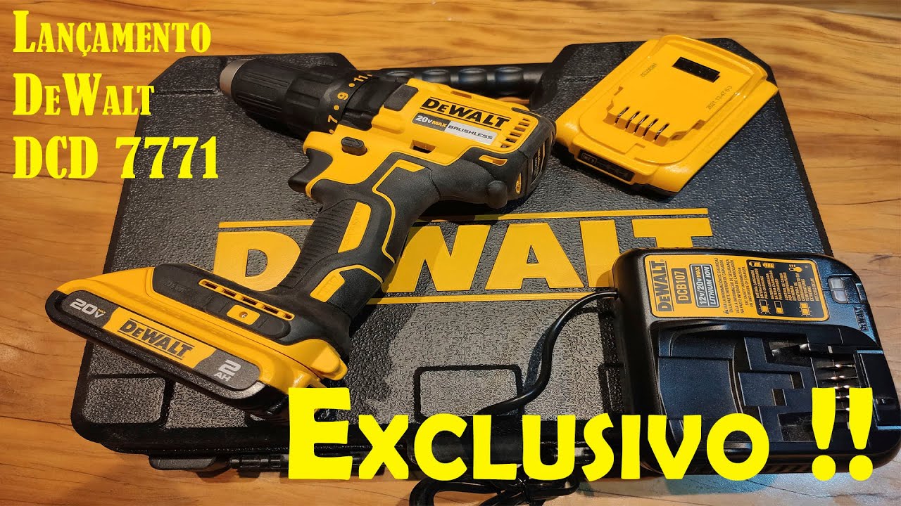DeWalt DCD7771d2 vale a pena? Nova tecnologia  BRUSHELESS , primeiras avaliações !