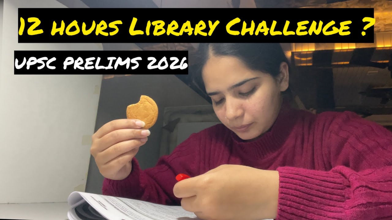 UPSC 2026| I woke up at 6 am |Library Challenge|