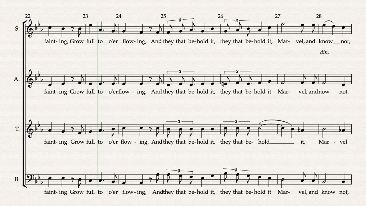 AS TORRENTS IN SUMMER VIDEO Tenor Part Predominant