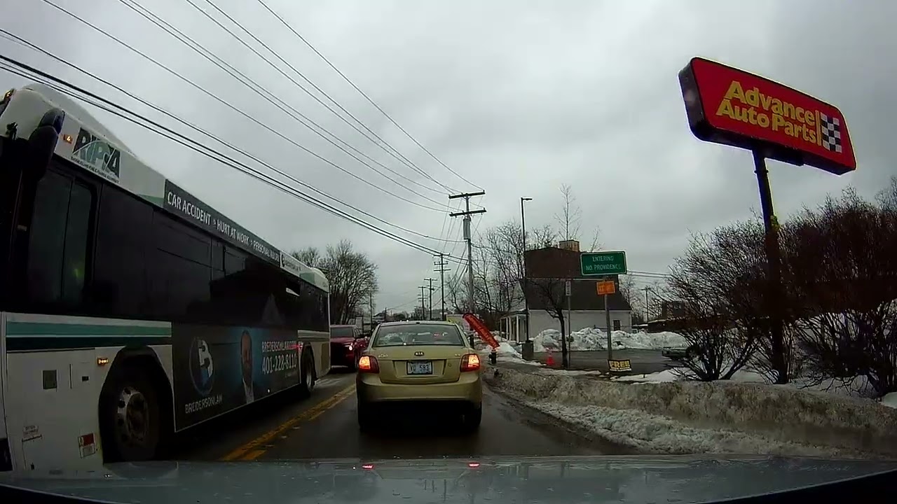 Driving through Johnston and North Providence, Rhode Island