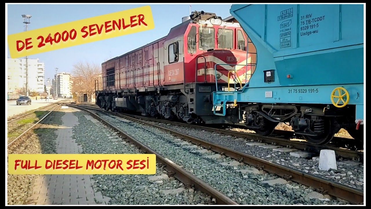 TCDD DE 24397 MANEVRALAR -15/ MANEUVERS -15 ALSHTOM-MTE - DE24000 MOTOR SESİ - KM:503+456 DİYARBAKIR