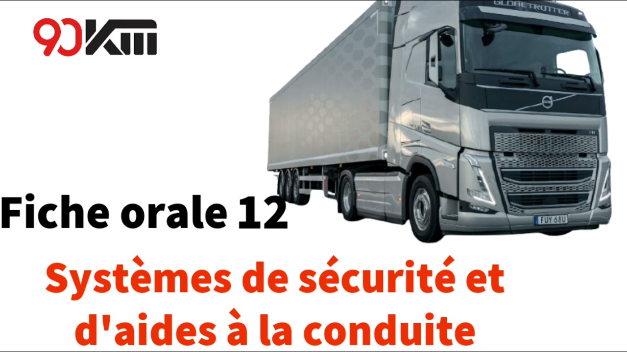 Fiche orale 12 : systèmes de sécurité et d'aides à la conduite