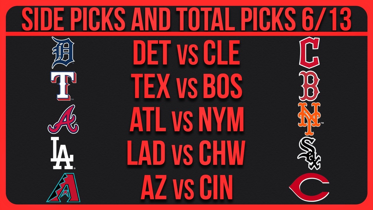 MLB Picks Today | Best Bets & Predictions Saturday 6/13/26