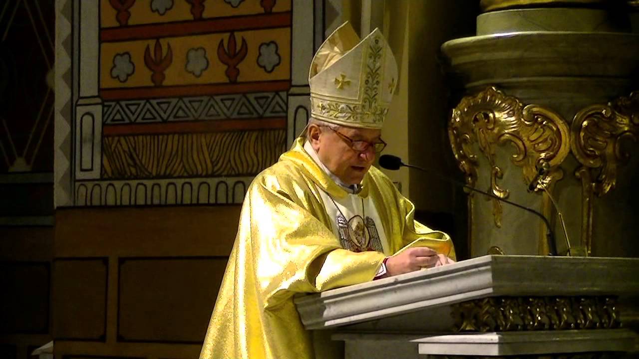 Kalisz Katedra Powitanie Figury św. Michała Archanioła z Gargano 07.03.2015
