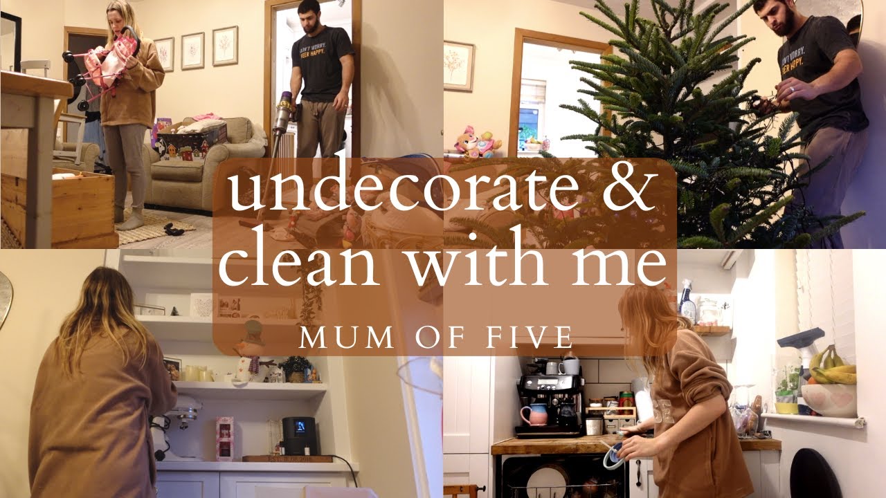 AFTER CHRISTMAS EXTREME CHATTY CLEAN & UNDECORATE WITH ME| reset speed clean