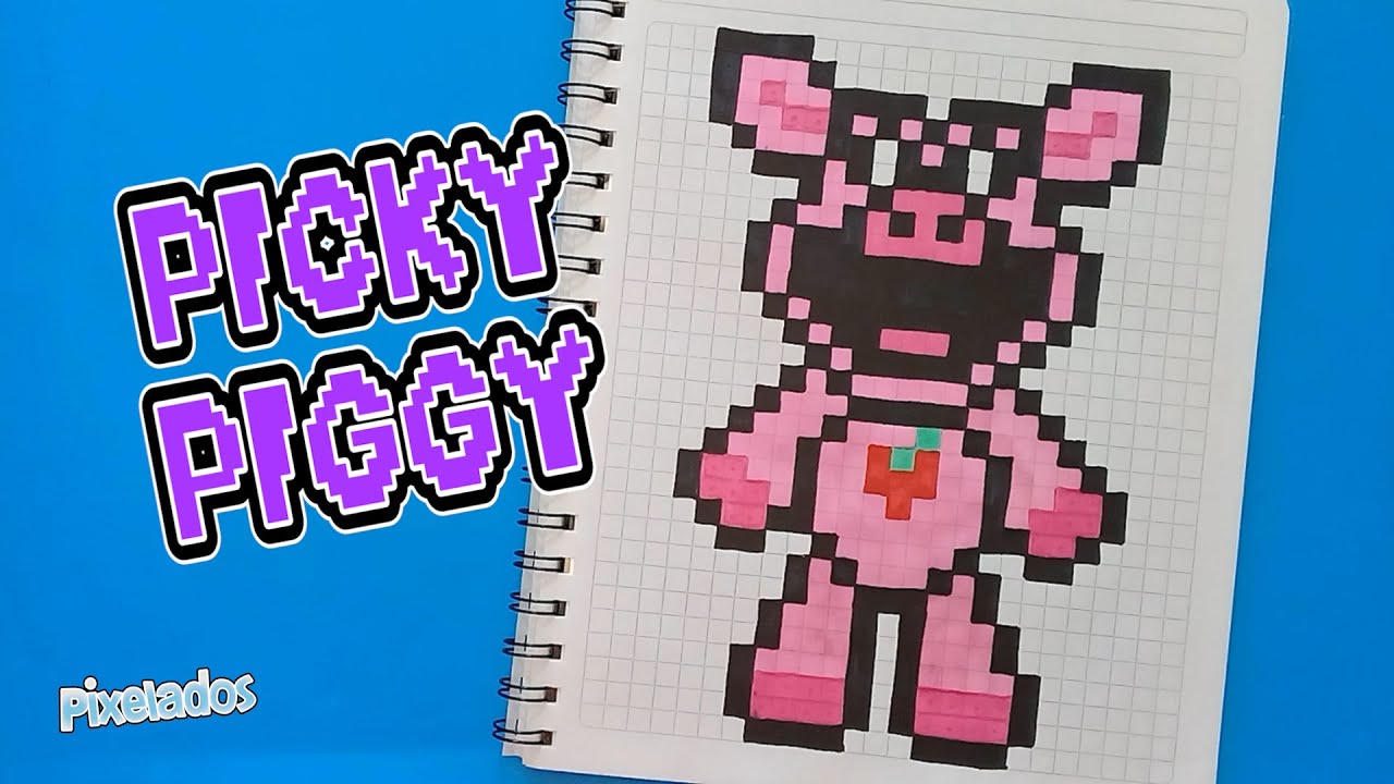 COMO DIBUJAR A PICKY PIGGY SMILING CRITTERS POPPY PLAYTIME 3 PIXEL ART - PIXELADOS