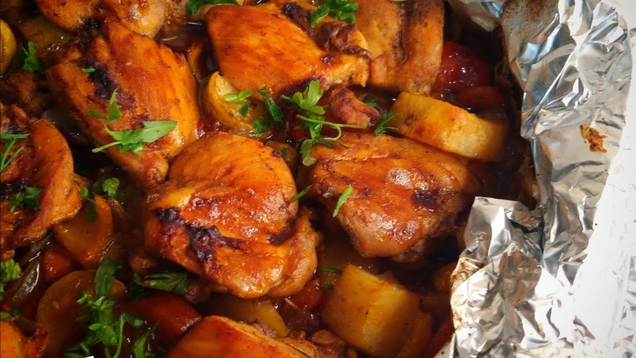 ورقة الشيش طاووق بالخضار والروز ماري #وصفات_تينا #دجاج #tina_kitchen_wow