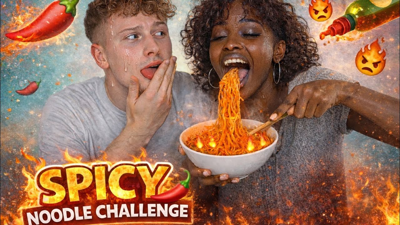 Spicy noodles challenge ft. Le petit bac (ça fini très mal)