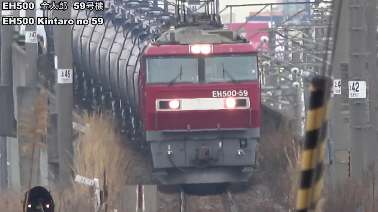 郡山貨物ターミナルで北国の雄 EH500金太郎を撮影 EH500 Kintaro Japanese work horse (locomotive) in Koriyama freight depot