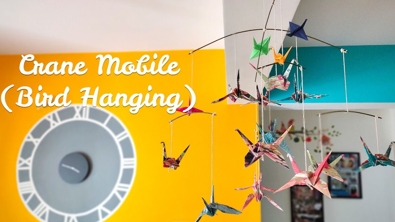 CRANE MOBILE | BIRD HANGING | ORIGAMI | 
