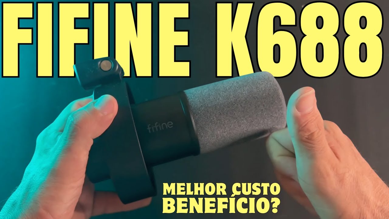 O MICROFONE FIFINE K688 SERVE PRA CANTAR? REVIEW E TESTE  COMPARATIVO