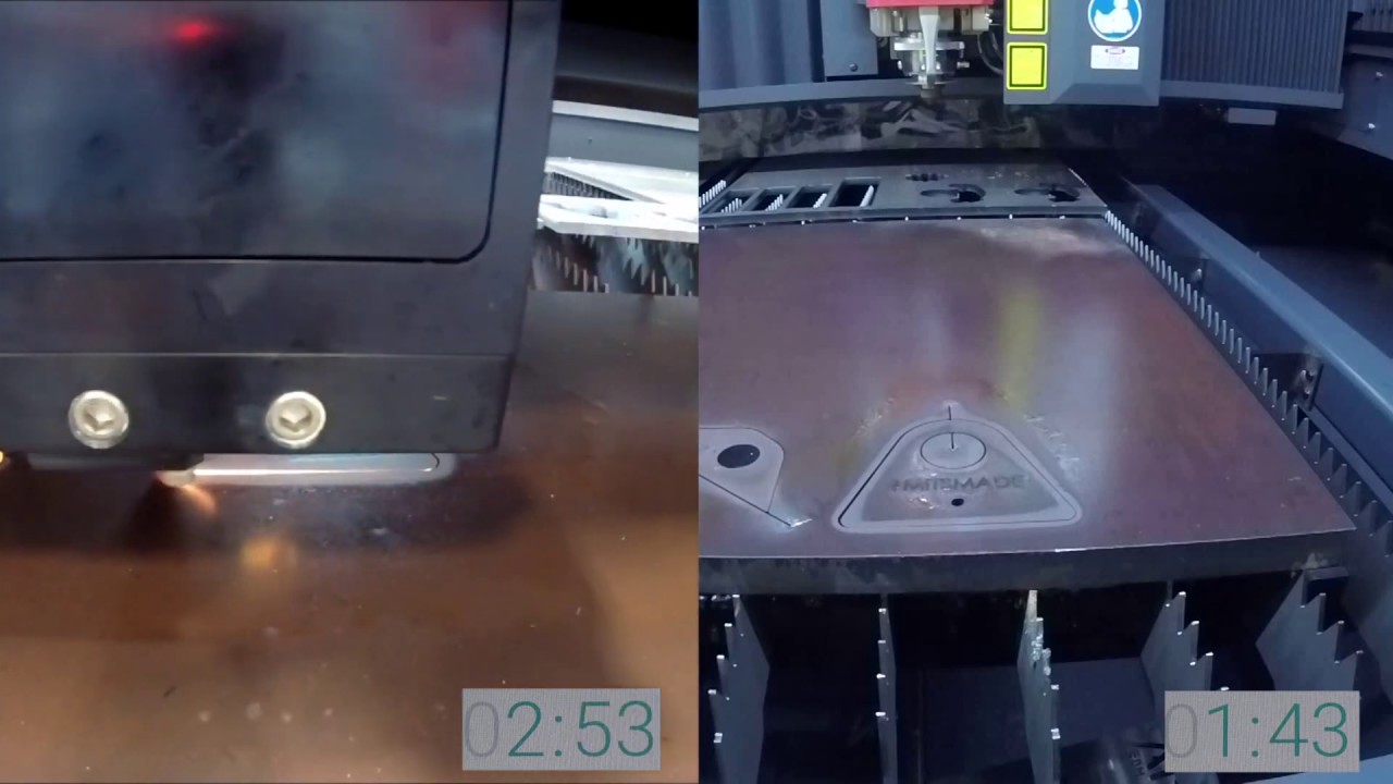 Mitsubishi Laser - 6kw CO2 vs. 6kw Fiber Laser Cutting