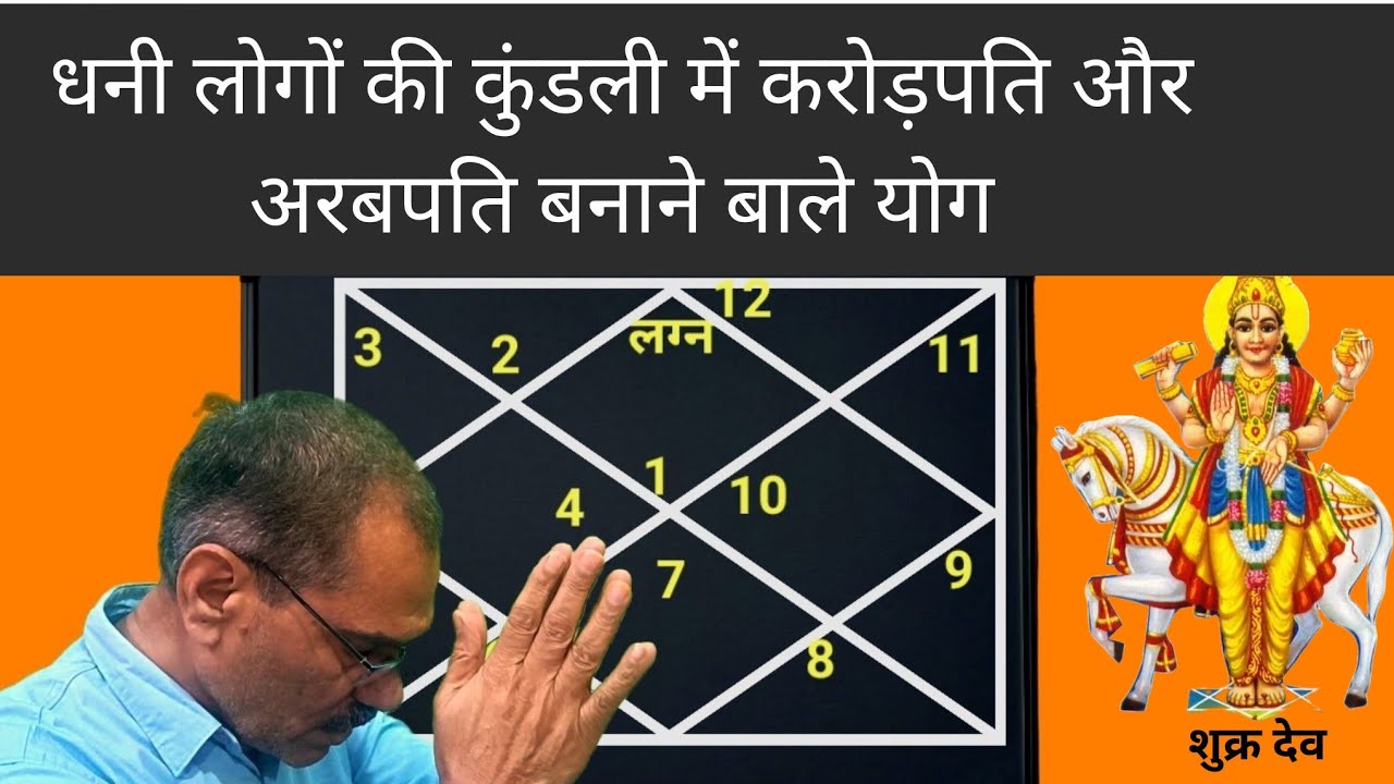  कुंडली में करोड़पति और अरबपति बनाने बाले योग कब बनते हैं क्या आप करोड़पति बनेंगे #astrology 