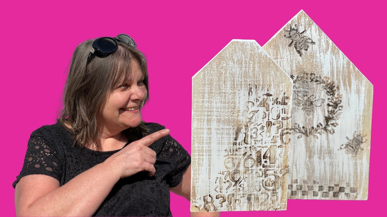How To Woodburn with Scorch Paint, a stencil and a rubber stamp