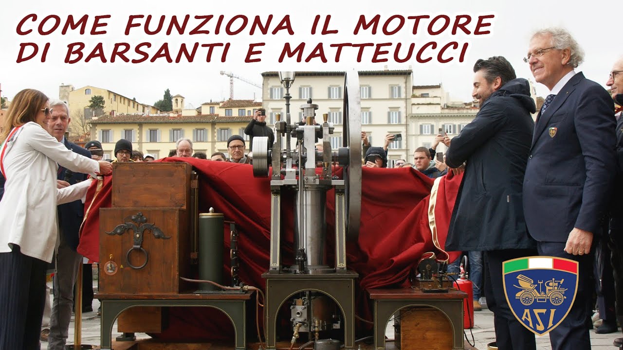 IL MOTORE DI BARSANTI E MATTEUCCI FUNZIONA! Il primo motore a scoppio della storia &egrave; tutto italiano
