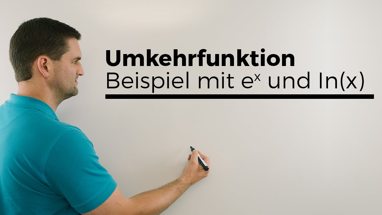 Umkehrfunktion, Beispiel mit e^x und ln(x)  | Mathe by Daniel Jung