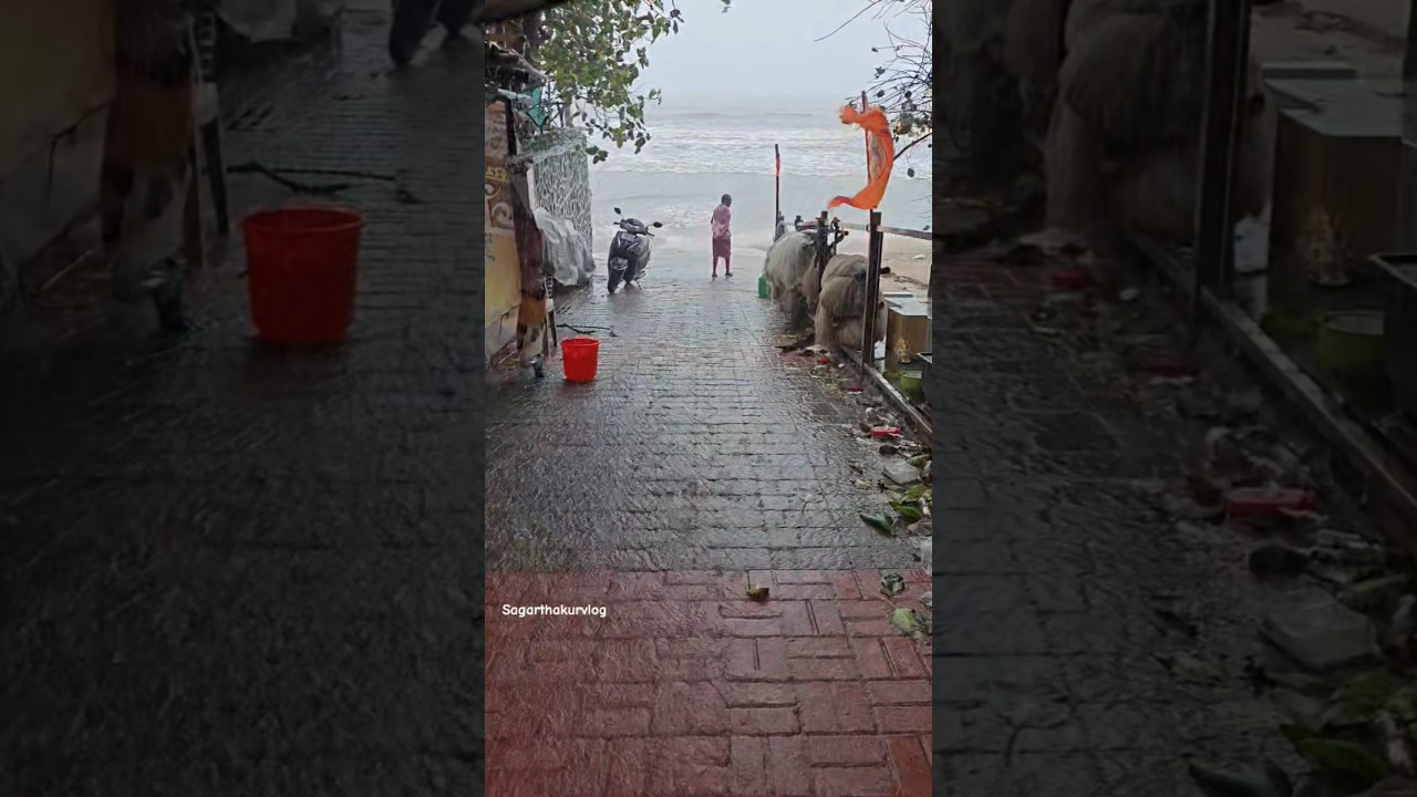 High Tide at Juhu Beach, Mumbai #shorts