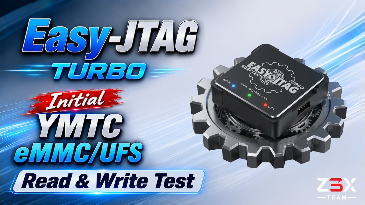 Easy-JTAG Turbo Initial Test  YMTC eMMC/UFS with IC Friend Accessories
