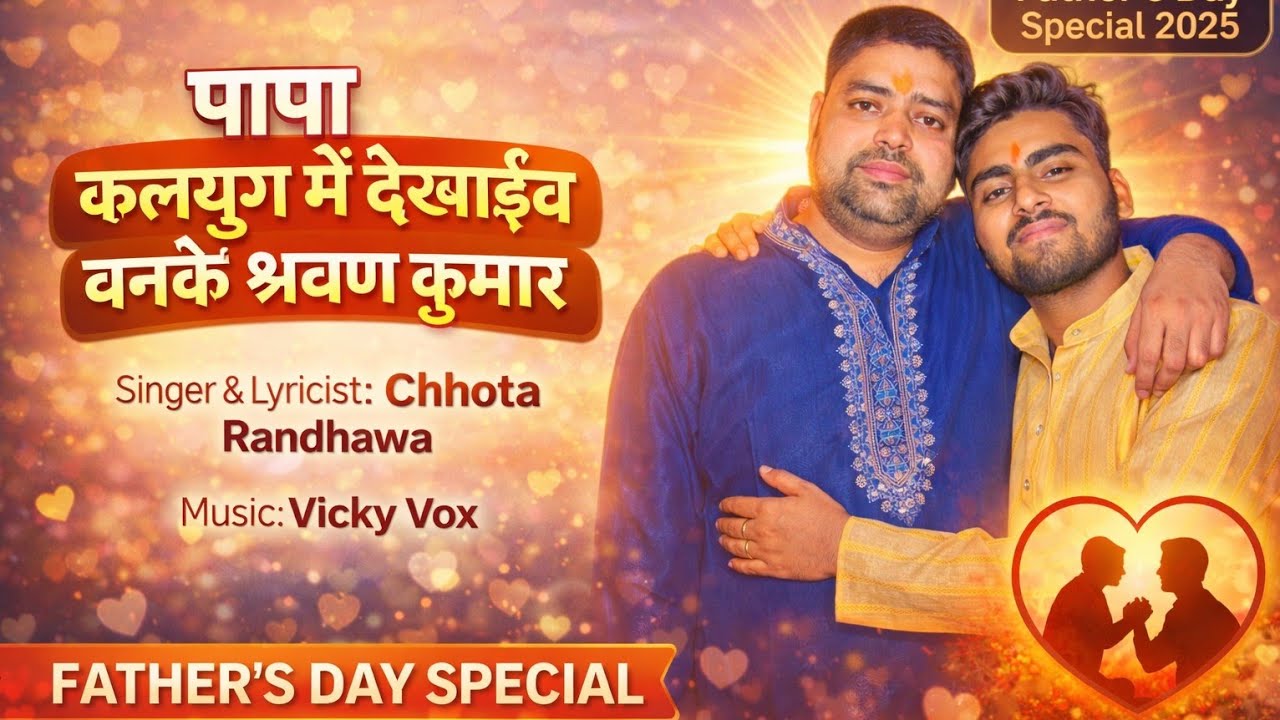 पापा कलयुग में देखाईब बनके श्रवण कुमार | Chhota Randhawa | Audio Song 2025 |Father's Day special 