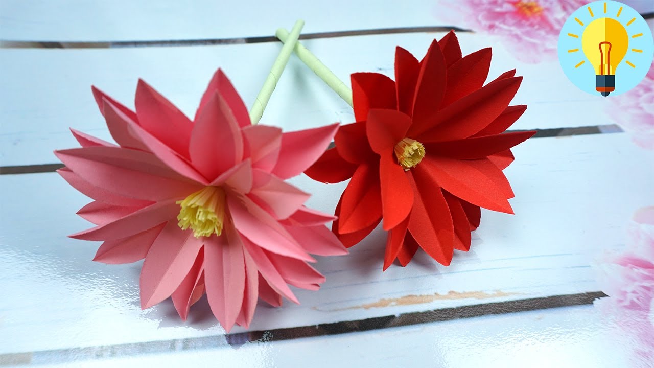 Blumen basteln mit Papier | Blume basteln  | Geschenke basteln | Origami Blume