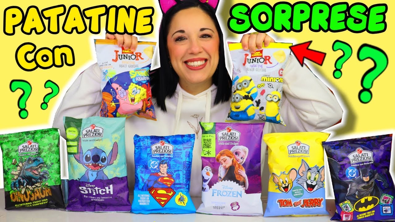 Apro 8 BUSTE di PATATINE con SORPRESE! iolanda sweets