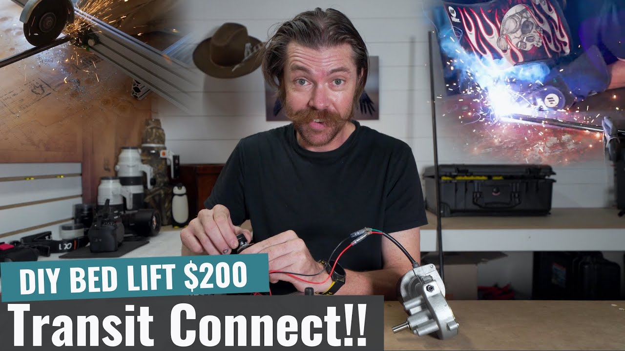 A DIY Bed Lift for Campervan that's Under $200