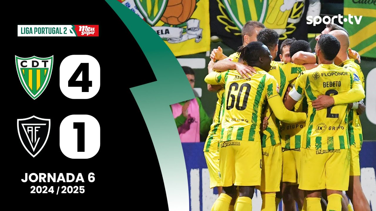 Resumo: Tondela 4-1 Ac. Viseu - Liga Portugal Meu Super | sport tv