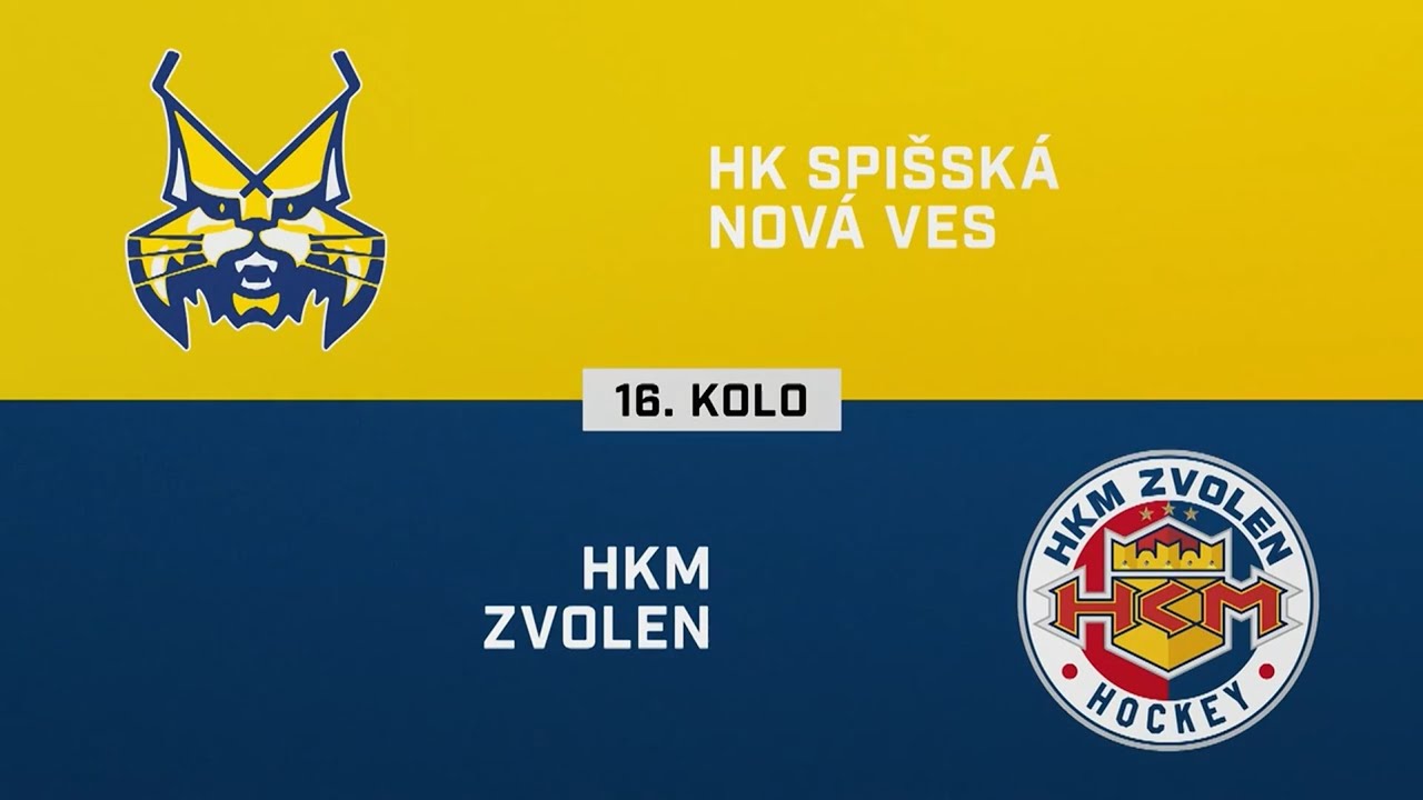 16. kolo: HK Spišská Nová Ves – HKM Zvolen 0:4 (HIGHLIGHTY)
