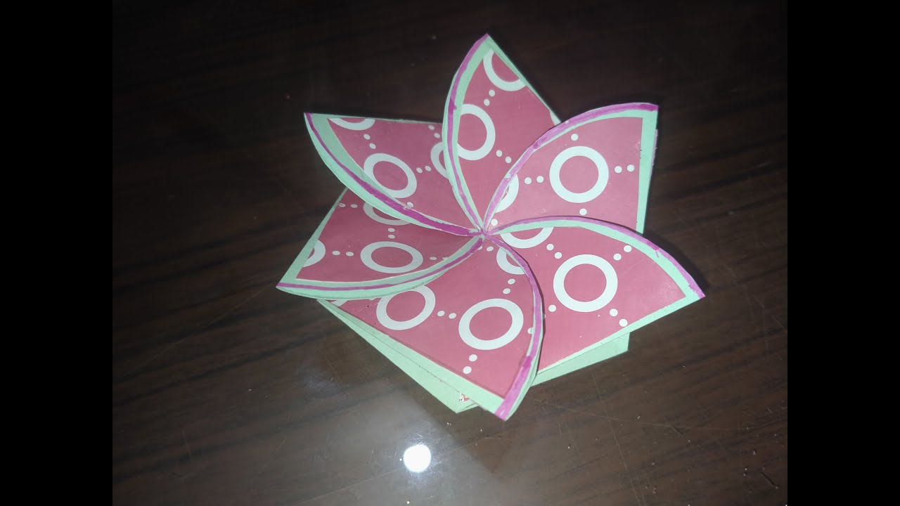 Opening flower card/handmade craft